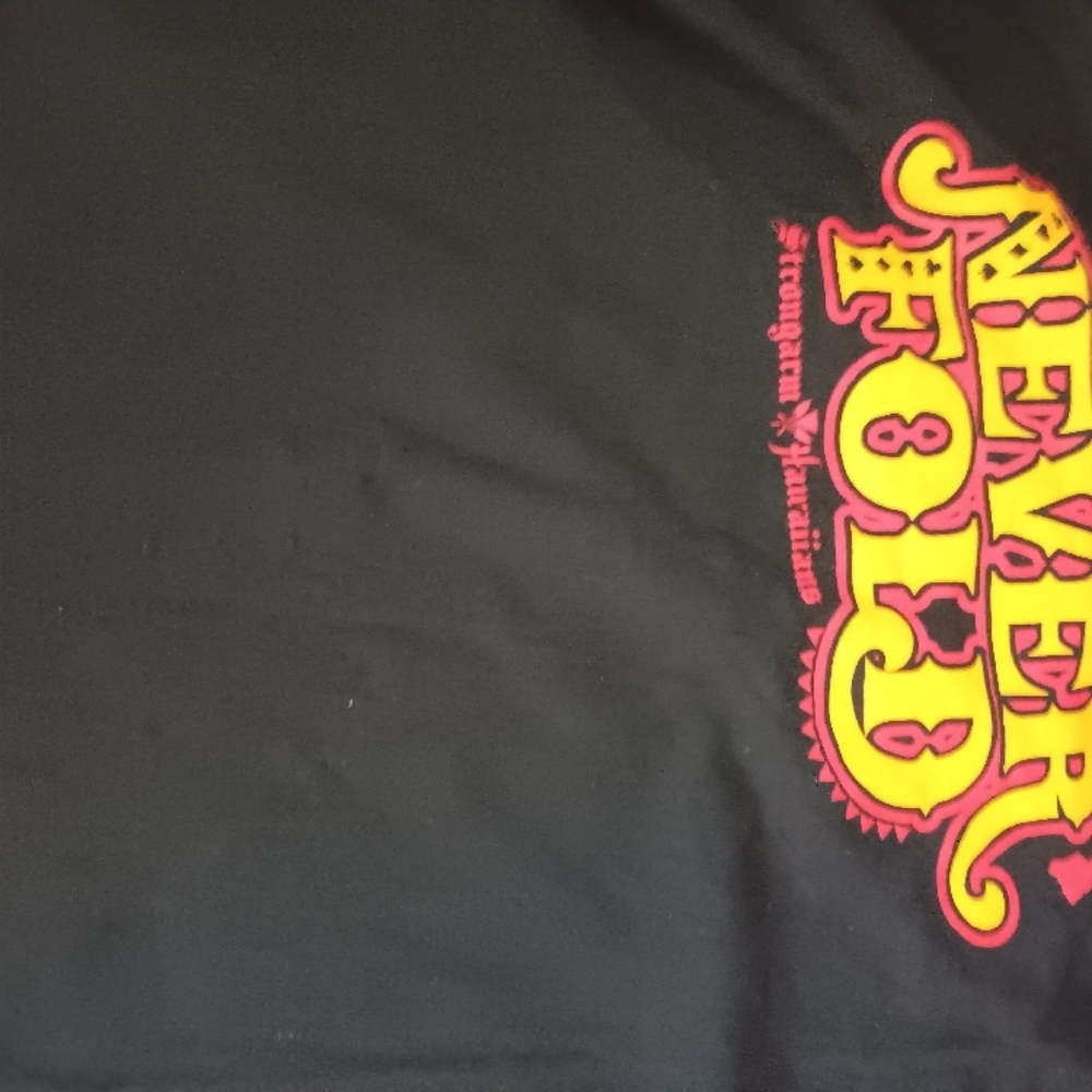 Never Fold Black Graphic T-Shirt